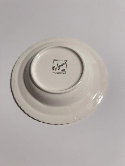 Vintage Cigar Ashtray Fords First Car 1896 Automobile Harkerware USA Gold Rim - Picture 7 of 8